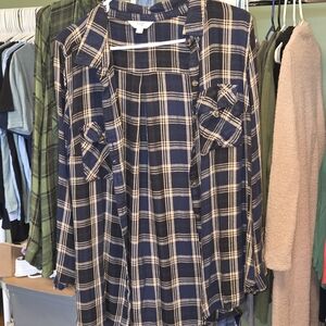 Button Up Plaid Shirts